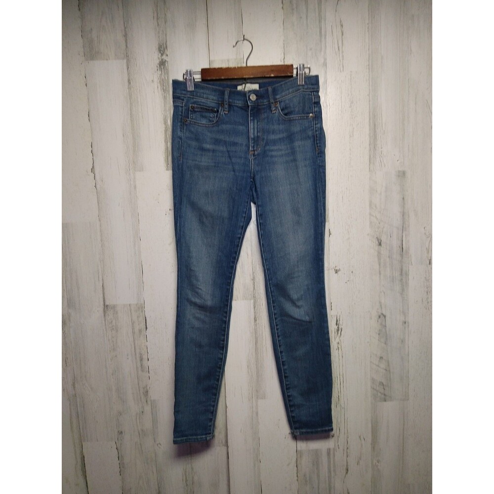 Gap 1969 Jeans Womens 27S SHORT Blue Denim True Skinny Low Rise Whiskered 27x27